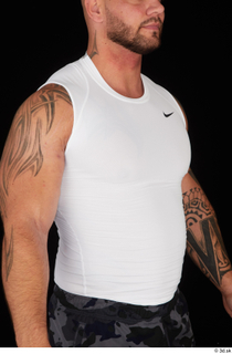 Grigory dressed sports upper body white tank top 0008.jpg